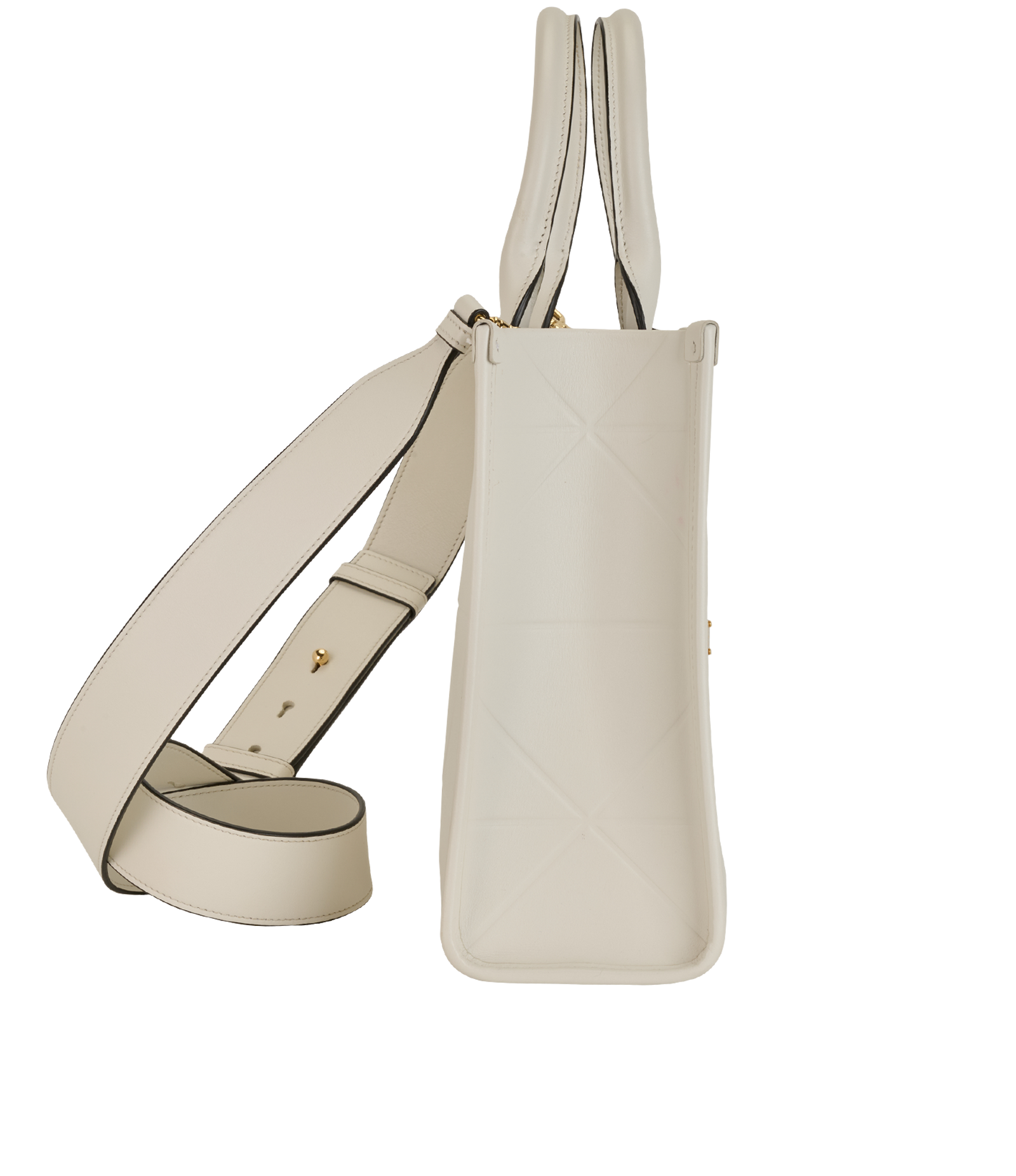 Small Symbole Tote, &pound;1,500, Handbags, White, Leather, Side view